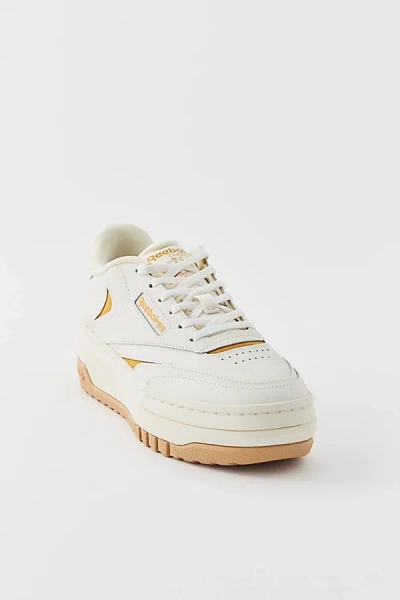 Reebok White Club C Extra Sneakers In Chalk/butter/chalk