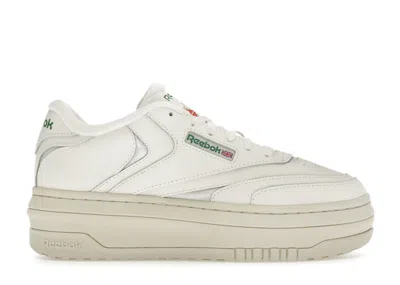Pre-owned Reebok Club C Extra (women's) Sneakers In Chalk/green