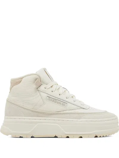 Reebok Club C Geo Mid "white" Sneakers In Neutral
