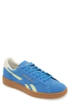 Reebok Unisex Club C Grounds Uk Shoes In Blue Lime Chalk