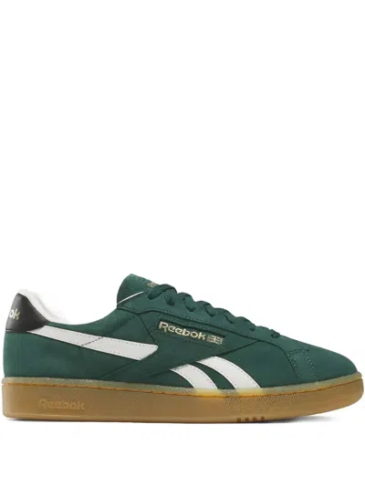 Reebok Club C Grounds Uk "collegiate Green" Sneakers In Gray