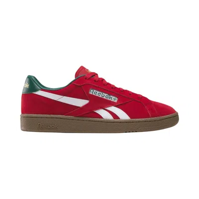Pre-owned Reebok Club C Grounds Uk 'flashred' | Men's Size 13 In Red