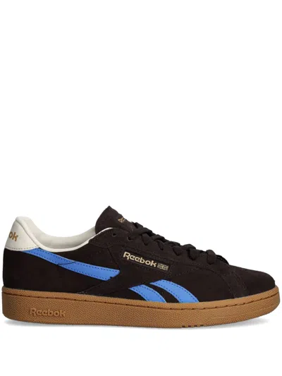 Reebok Brown Club C Grounds Uk Sneakers In Darkmatter/kineticbl
