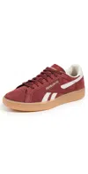 Reebok Unisex Club C Grounds Uk Shoes In Rich Maroon/moonstone