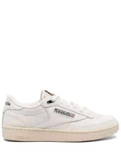 Reebok Club C Lace-up Leather Sneakers In White