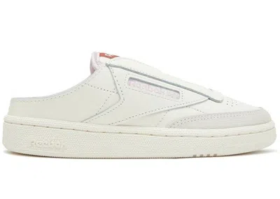 Pre-owned Reebok Club C Laceless Mule (women's) Sneakers In Chalk/baked Earth/frost Berry In Multi