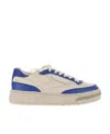 Reebok Two-tone Leather Club C Ltd Low Top Sneakers In Nude