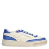 Reebok Two-tone Leather Club C Ltd Low Top Sneakers In Blue
