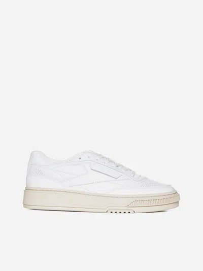 Reebok Club C Ltd Leather Sneakers In White Lthe