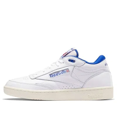 Reebok Club C Mid Ii Vintage Sneakers In White And Purple