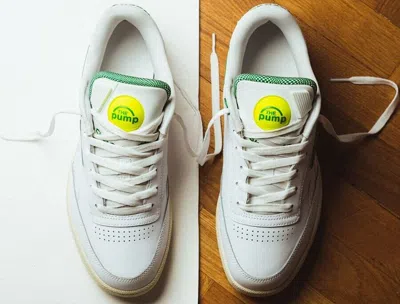 Pre-owned Reebok Club C Pump Size 13. Gw4794. Michael Chang Tennis Color Way. Green Neon In White