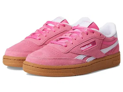 Reebok Club C Revenge (big Kid) Kids Shoes True Pink/digital Gleam/gum : 7 Big Kid M, Suede