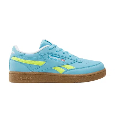 Pre-owned Reebok Club C Revenge Little Kid 'digital Blue/solar Acid Yellow/gum' | Kid's Size 2