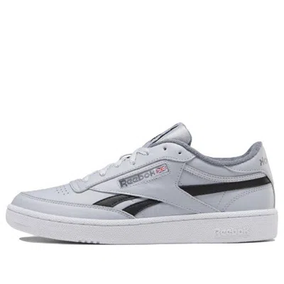 Reebok Club C Revenge Low Tops Casual Skateboarding Shoes Unisex Gray Black In White