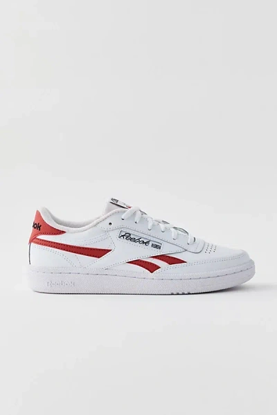 Reebok Women's Club C Revenge Sneaker In Wihte/brick Red, Women's At Urban Outfitters In White / White / Brick Red