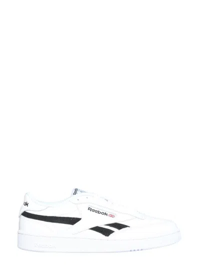 Reebok Unisex Club C Revenge White Black White Leather Tennis Trainers