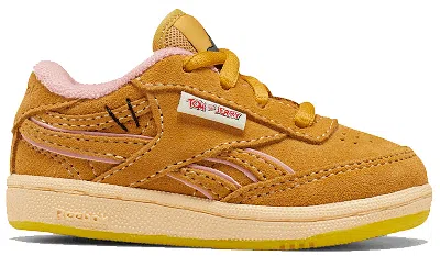 Pre-owned Reebok Club C Revenge Tom & Jerry Sneakers In Bold Brass/quiet Pink