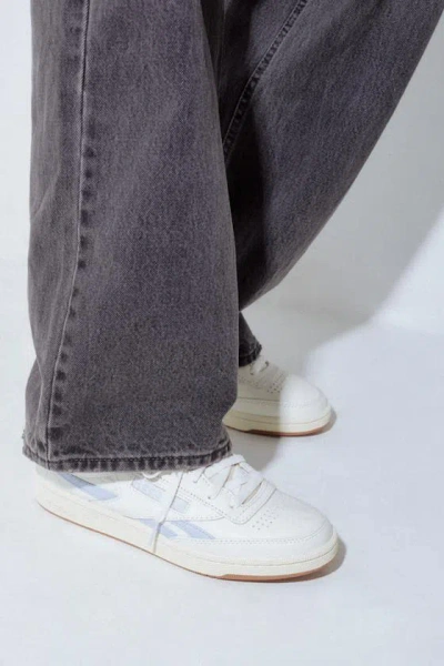 Reebok Club C Revenge Vintage Chalk And Blue Color Block Sneakers In White