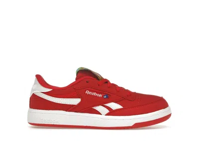 Pre-owned Reebok Club C Sonic The Hedgehog 3 Knuckles Sneakers In Red/white