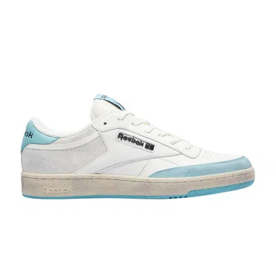 Pre-owned Reebok Club C 'white Light Blue Distressed'