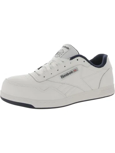 Reebok Club Memt Mens Leather Composite Toe Work & Safety Shoes In White