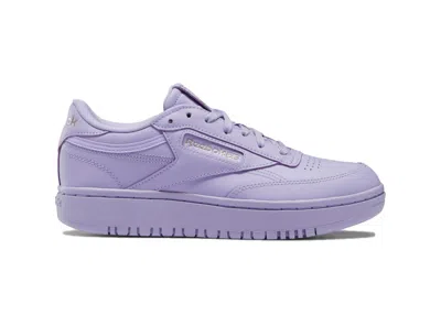 Pre-owned Reebok Coated Club C Double Cardi B (women's) Sneakers In Crisp Purple/quartz Met