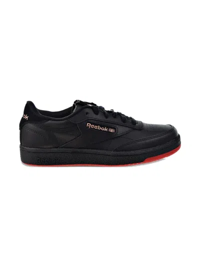 Reebok Kids' Coated Club C Sneakers In Black