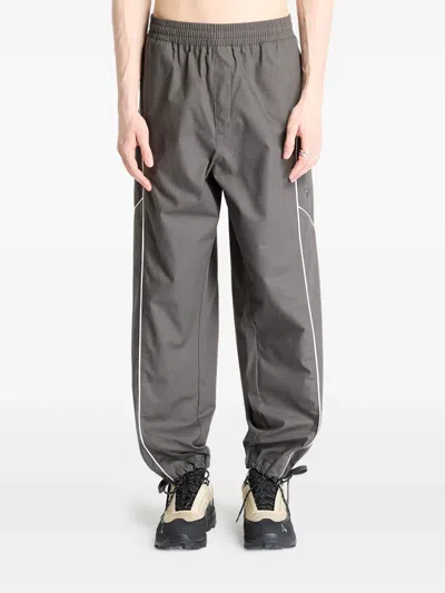 Reebok Contrast-trim Track Pants In Gray