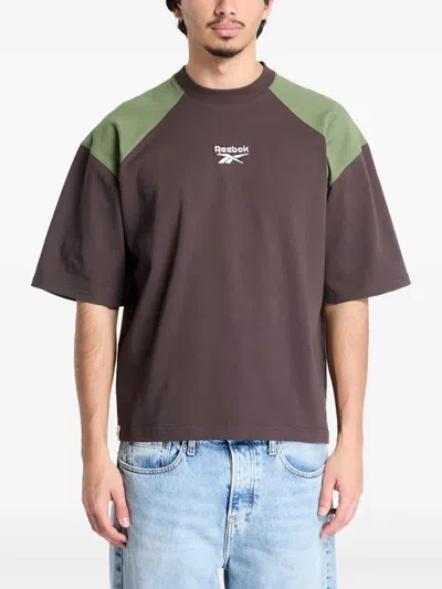 Reebok Cotton Shortsleeve T-shirt In Brown