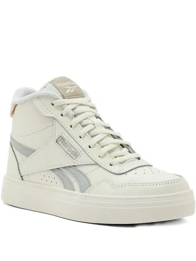 Reebok Court Advance Bold "chalk/pure Grey" Sneakers In White