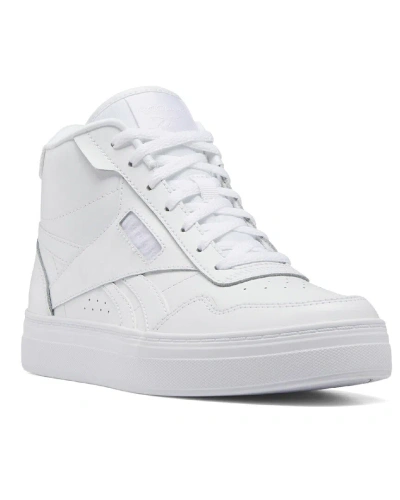 Reebok Court Advance Bold High Sneaker In White