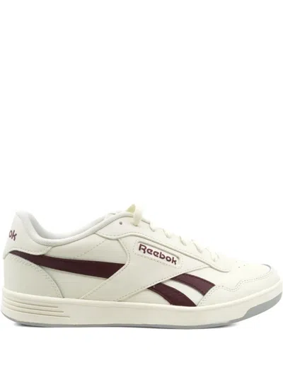 Reebok Court Advance "chalk/classic Maroon" Sneakers In White