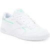 Reebok Court Advance Sneaker In White/pure Grey/mint