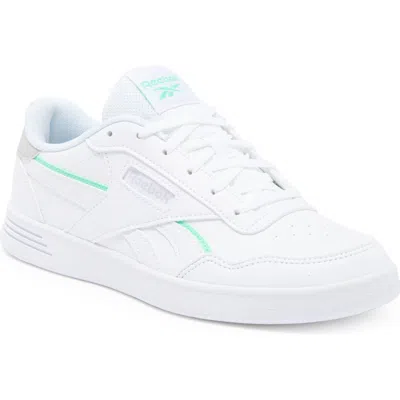 Reebok Court Advance Sneaker In White/pure Grey/mint