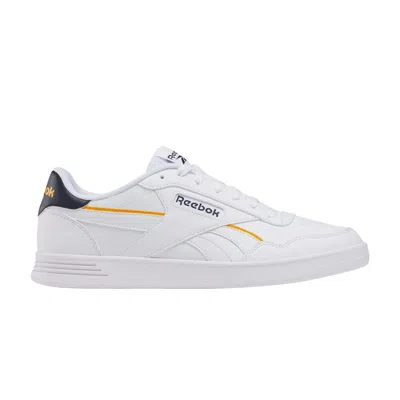 Pre-owned Reebok Court Advance Vegan 'white Vector Navy Gold' | Men's Size 9