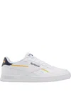 Reebok Court Advance Vegan "white/vector Navy/gold" Sneakers In White