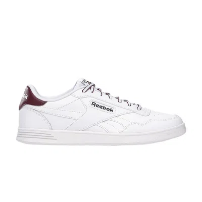 Pre-owned Reebok Court Advance 'white Classic Maroon' | Men's Size 10