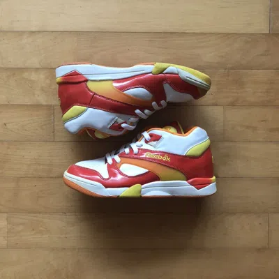 Pre-owned Reebok Court Victory Pump Us9 Shoes In Orange