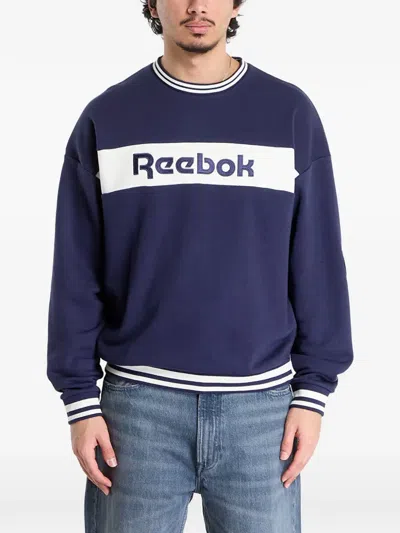 Reebok Crew-neck Sweatshirt In Blue