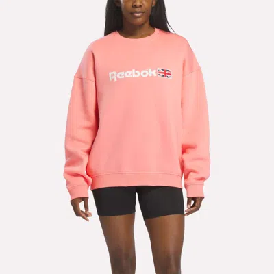 Reebok Crewneck Sweatshirt In Canndy Pink