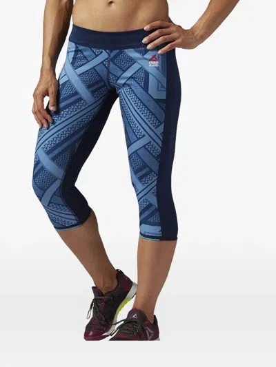 Reebok Crossfit Chase Leggings In Blue