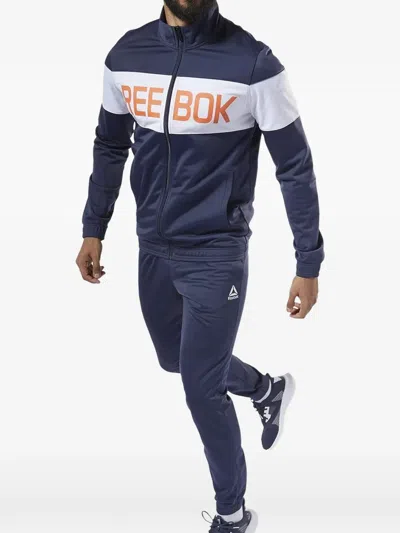 Reebok Cuffed Tracksuit In Blue