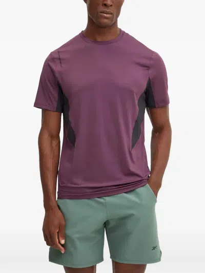 Reebok Curved-hem T-shirt In Purple
