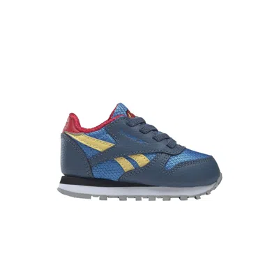 Pre-owned Reebok Dc Comics X Classic Leather Infant 'superboy And Supergirl' | Blue | Infant Size 9