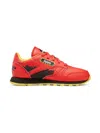 Reebok Dinosaur-print Leather Trainers In Red