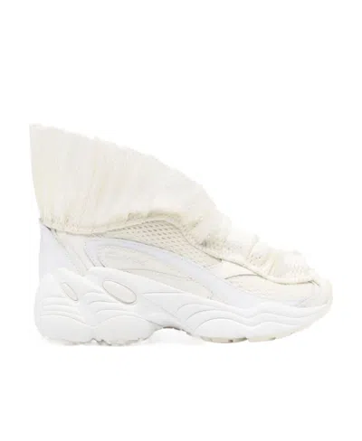 Reebok Dmx Lotus Leaf Edge High Upper Board Shoes In White