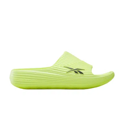 Pre-owned Reebok Dmx Recovery Slides 'digital Lime Black' | Green | Men's Size 11