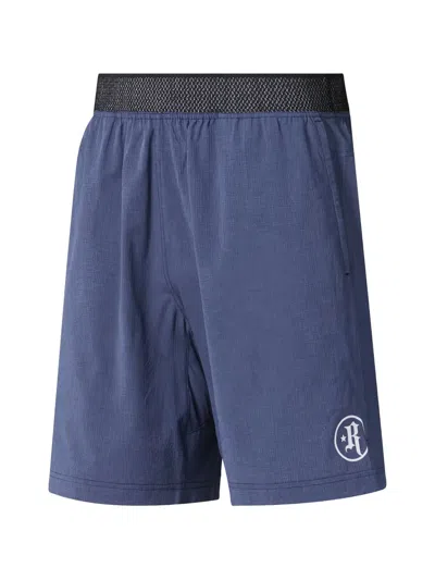 Reebok Elasticated-waist Logo-detail Shorts In Blue