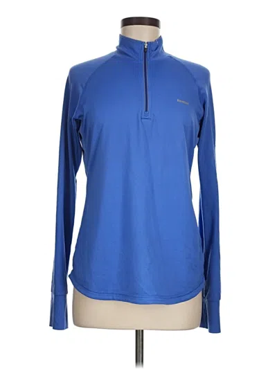 Pre-owned Reebok Fleece Jacket In Blue