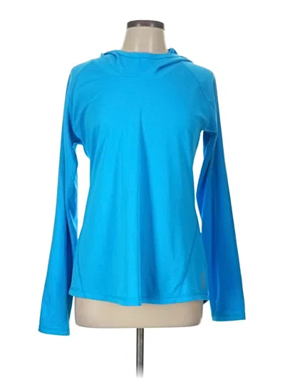 Pre-owned Reebok Fleece Jacket In Blue
